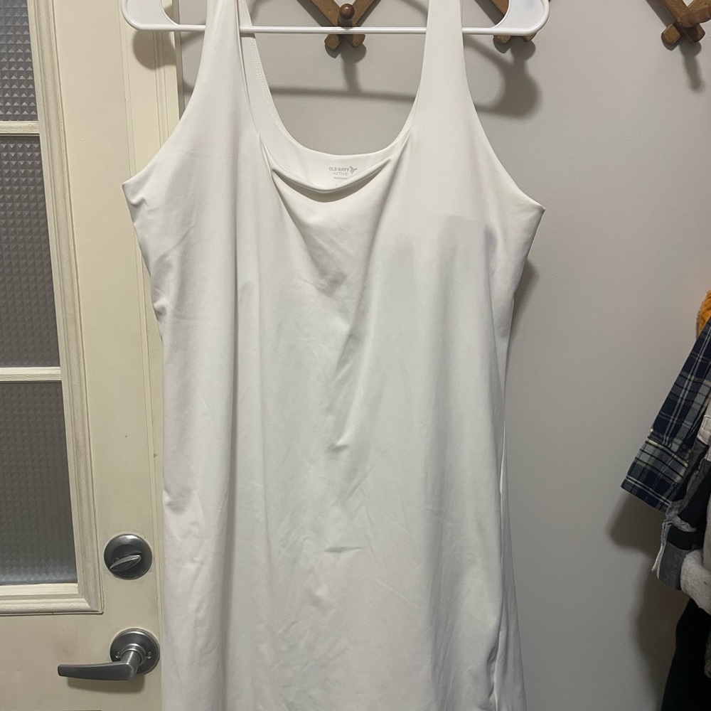 Old Navy Active Powersoft White Dress